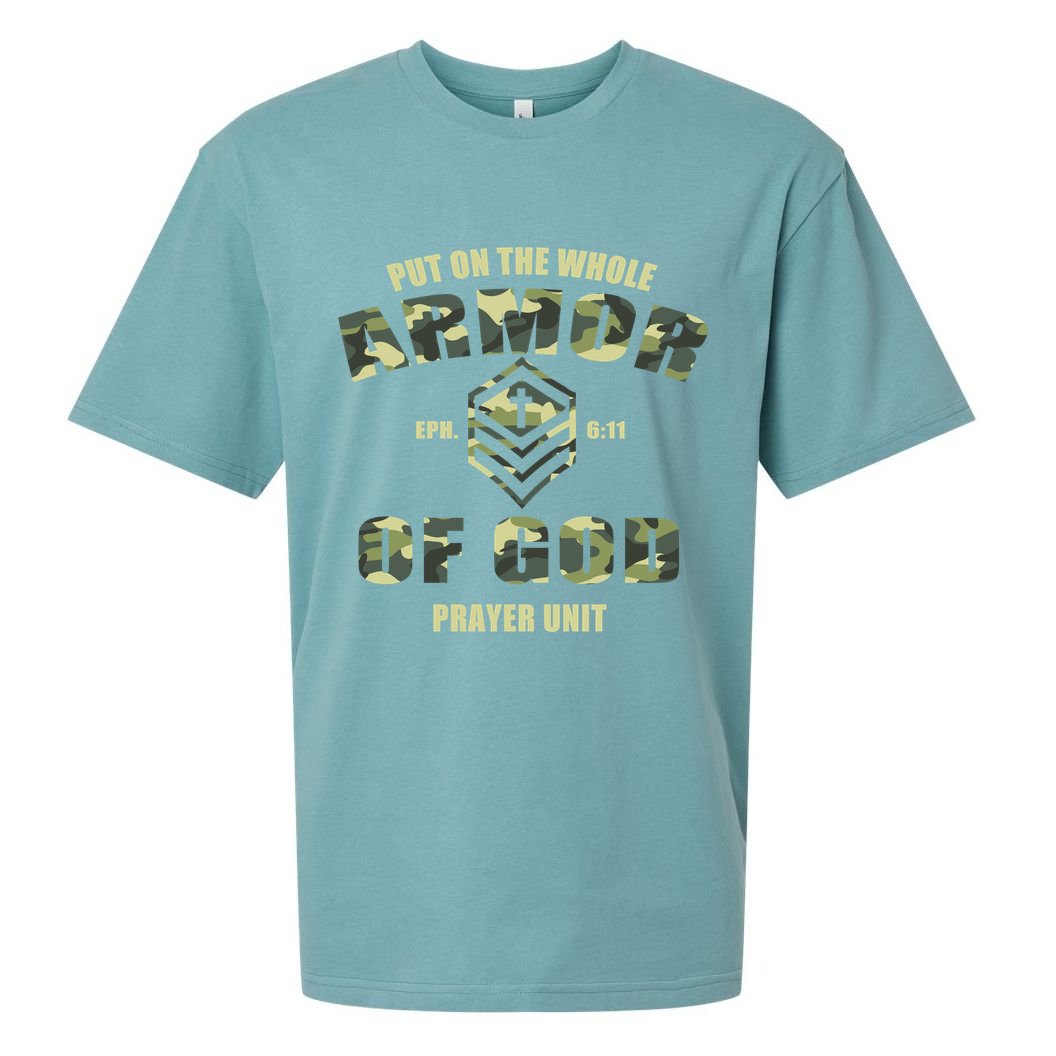 Put On The Whole Armor Of God Prayer Unit Sueded Cloud Jersey T-Shirt