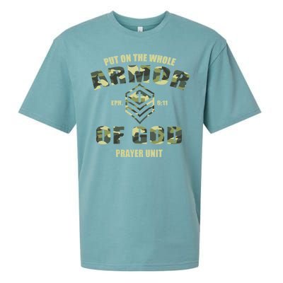 Put On The Whole Armor Of God Prayer Unit Sueded Cloud Jersey T-Shirt