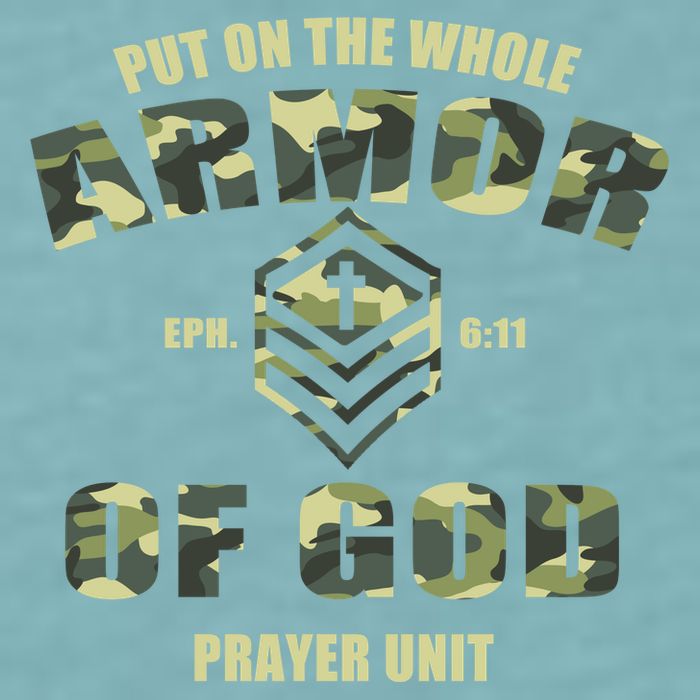 Put On The Whole Armor Of God Prayer Unit Sueded Cloud Jersey T-Shirt