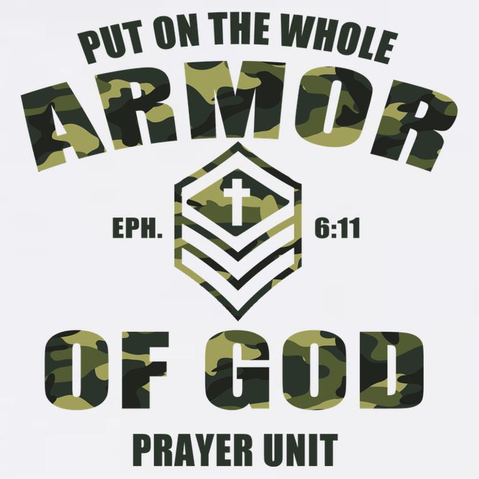 Put On The Whole Armor Of God Prayer Unit Garment-Dyed Sweatshirt