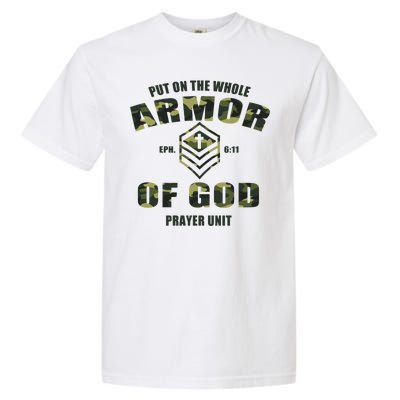 Put On The Whole Armor Of God Prayer Unit Garment-Dyed Heavyweight T-Shirt