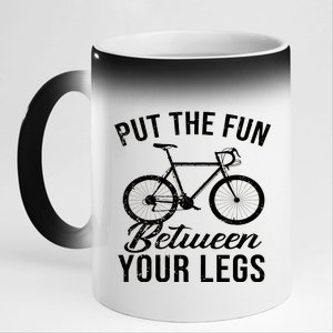 Put The Fun Between Your Legs 11oz Black Color Changing Mug