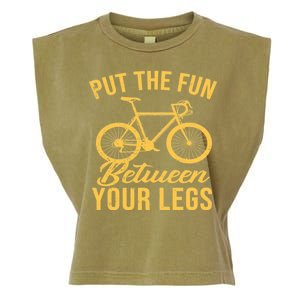 Put The Fun Between Your Legs Garment-Dyed Women's Muscle Tee