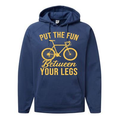 Put The Fun Between Your Legs Performance Fleece Hoodie