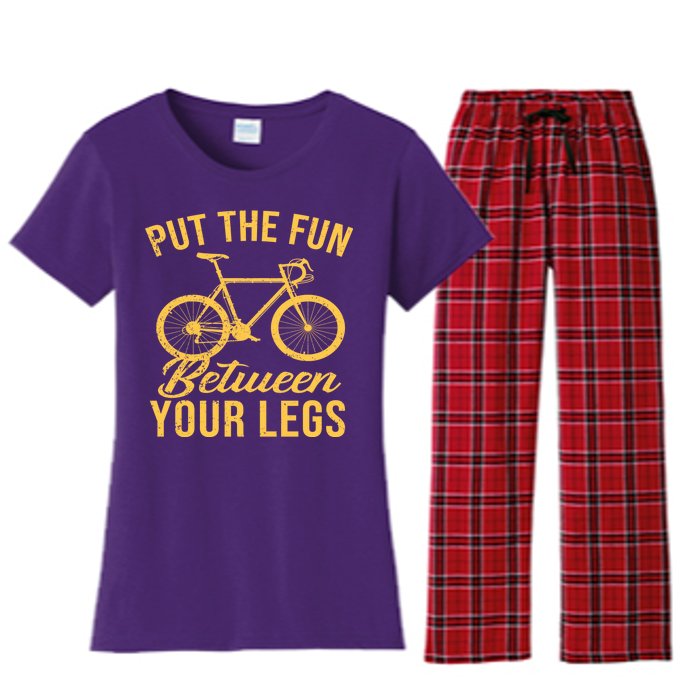 Put The Fun Between Your Legs Women's Flannel Pajama Set