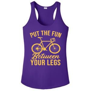 Put The Fun Between Your Legs Ladies PosiCharge Competitor Racerback Tank