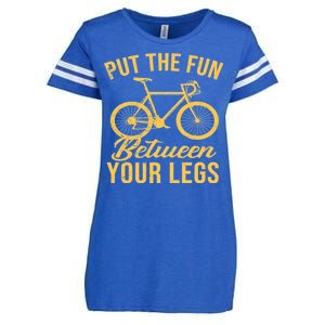 Put The Fun Between Your Legs Enza Ladies Jersey Football T-Shirt