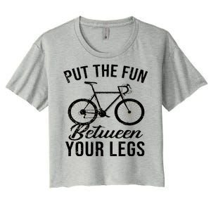 Put The Fun Between Your Legs Women's Crop Top Tee