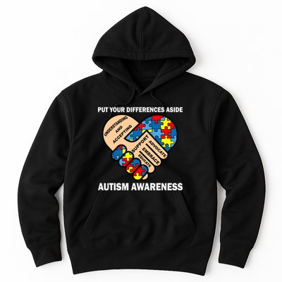 Put Your Differences Aside Autism Awareness Hoodie