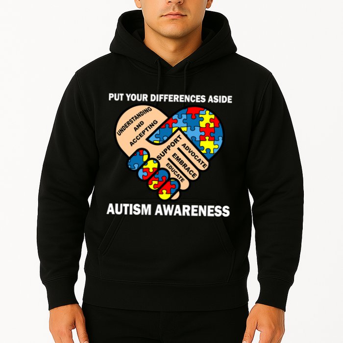 Put Your Differences Aside Autism Awareness Hoodie