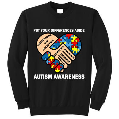 Put Your Differences Aside Autism Awareness Sweatshirt
