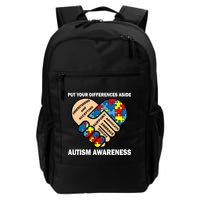 Put Your Differences Aside Autism Awareness Backpack