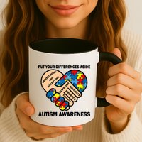 Put Your Differences Aside Autism Awareness Mug