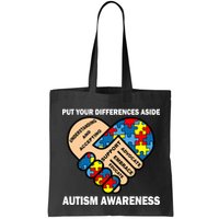 Put Your Differences Aside Autism Awareness Bag