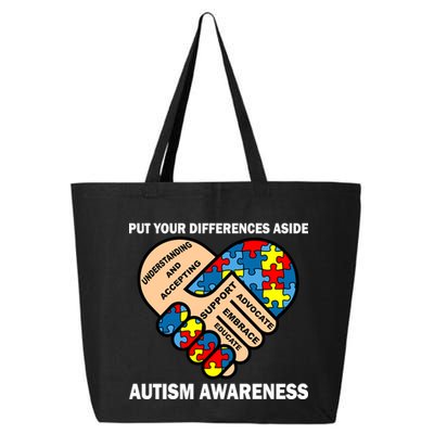 Put Your Differences Aside Autism Awareness 25L Jumbo Tote