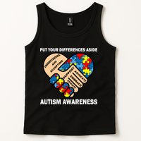 Put Your Differences Aside Autism Awareness Tank Top