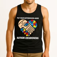 Put Your Differences Aside Autism Awareness Tank Top