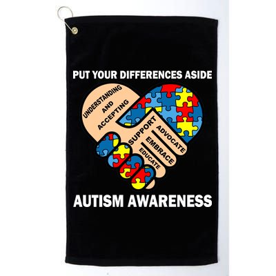 Put Your Differences Aside Autism Awareness Platinum Collection Golf Towel