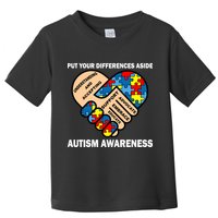 Put Your Differences Aside Autism Awareness Toddler T-Shirt