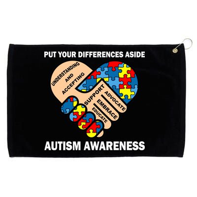 Put Your Differences Aside Autism Awareness Grommeted Golf Towel