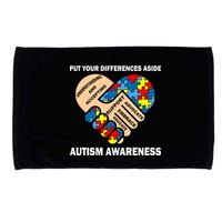 Put Your Differences Aside Autism Awareness Microfiber Hand Towel