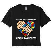 Put Your Differences Aside Autism Awareness Crop Top