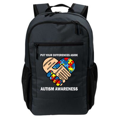 Put Your Differences Aside Autism Awareness Daily Commute Backpack