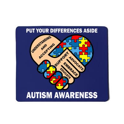 Put Your Differences Aside Autism Awareness Mousepad