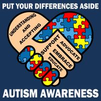 Put Your Differences Aside Autism Awareness Infant Baby Jersey Bodysuit