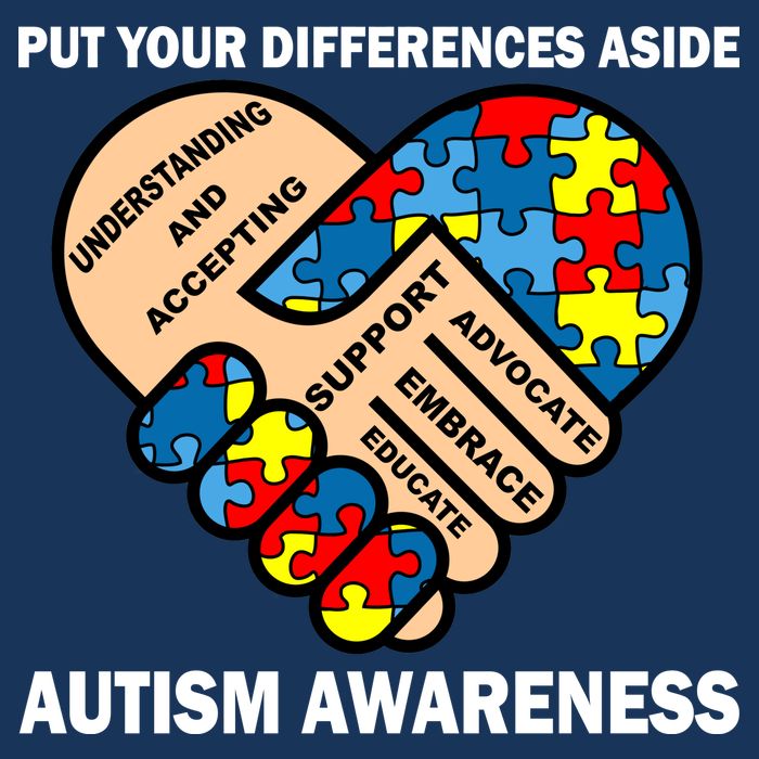 Put Your Differences Aside Autism Awareness Infant Baby Jersey Bodysuit