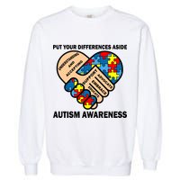 Put Your Differences Aside Autism Awareness Garment-Dyed Sweatshirt