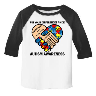 Put Your Differences Aside Autism Awareness Toddler Fine Jersey T-Shirt