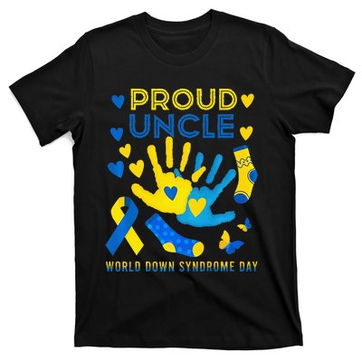 Proud Uncle T21 World Down Syndrome Awareness Day Ribbon T-Shirt