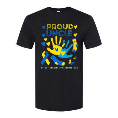 Proud Uncle T21 World Down Syndrome Awareness Day Ribbon Softstyle® CVC T-Shirt