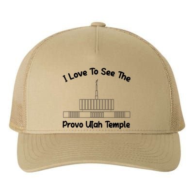 Provo Utah Temple I Love To See My Temple Primary Yupoong Adult 5-Panel Trucker Hat