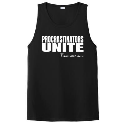 Procrastinators Unite Tomorrow Gift PosiCharge Competitor Tank