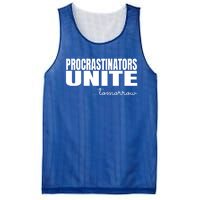 Procrastinators Unite Tomorrow Gift Mesh Reversible Basketball Jersey Tank