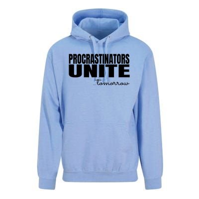 Procrastinators Unite Tomorrow Gift Unisex Surf Hoodie