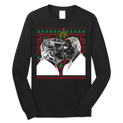 Putin Trump Mistletoe Ugly Christmas Sweater Long Sleeve Shirt