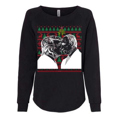 Putin Trump Mistletoe Ugly Christmas Sweater Womens California Wash Sweatshirt