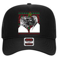 Putin Trump Mistletoe Ugly Christmas Sweater Trucker Hat