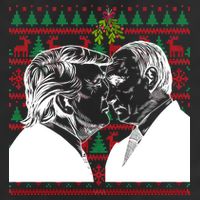 Putin Trump Mistletoe Ugly Christmas Sweater Trucker Hat