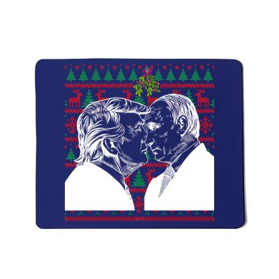 Putin Trump Mistletoe Ugly Christmas Sweater Mousepad