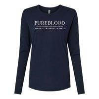 Pureblood Unmasked Unvaxxed Unafraid Womens Cotton Relaxed Long Sleeve T-Shirt