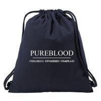 Pureblood Unmasked Unvaxxed Unafraid Drawstring Bag