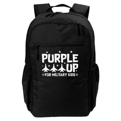 Purple Up USA Flag Fighter Jets Military Child Matching Backpack