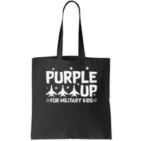 Purple Up USA Flag Fighter Jets Military Child Matching Bag