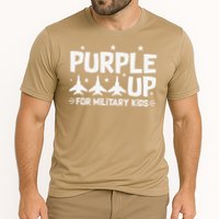 Purple Up USA Flag Fighter Jets Military Child Matching Performance Shirt