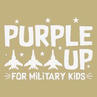 Purple Up USA Flag Fighter Jets Military Child Matching Performance Shirt