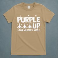 Purple Up USA Flag Fighter Jets Military Child Matching T-Shirt